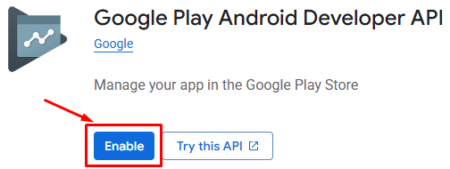 Подключение API в Google Cloud Console