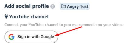 YouTube connection