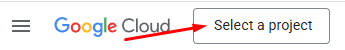Creating a project in Google Cloud Console