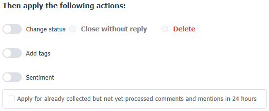 Сreating a rule